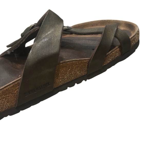 Birkenstock Women Mayari Toe Loop Sandal Bronze Birko Flor Size 37 6-6.5 - Picture 3 of 5